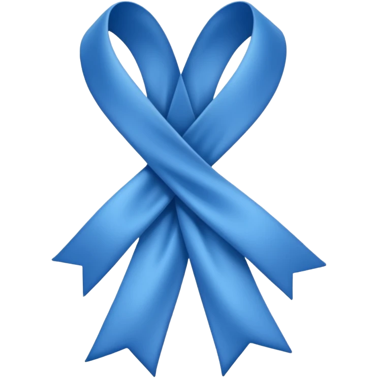 un fiocco azzurro emoji