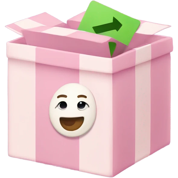 Emoji like this but with a light pink box instead ✅ emoji