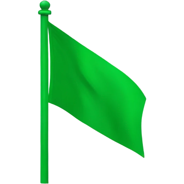 Green flag  emoji