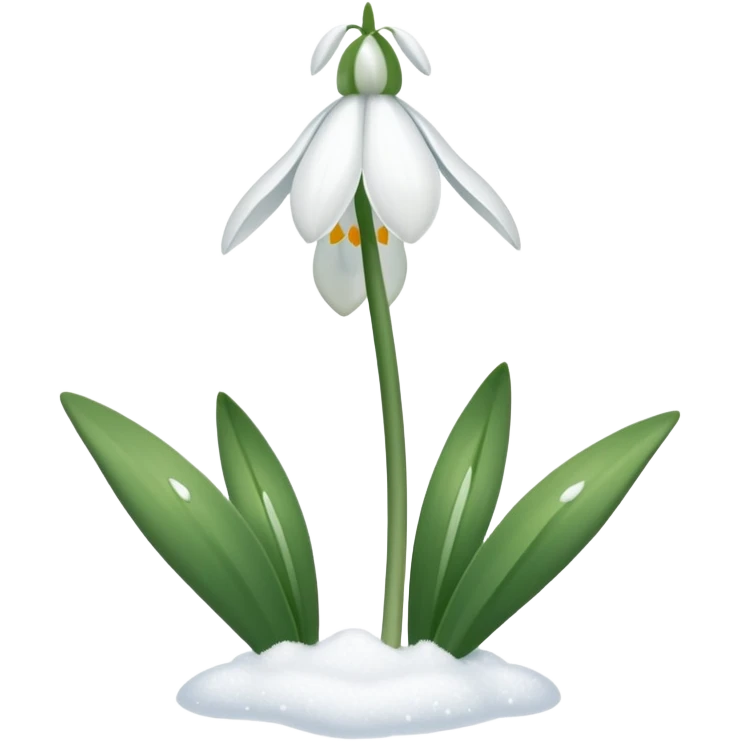 A pinterest magical snowdrop flower emoji