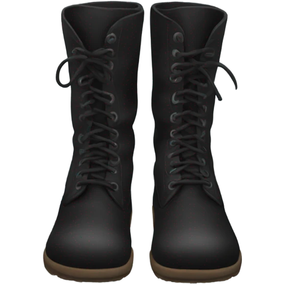 Black boots emoji