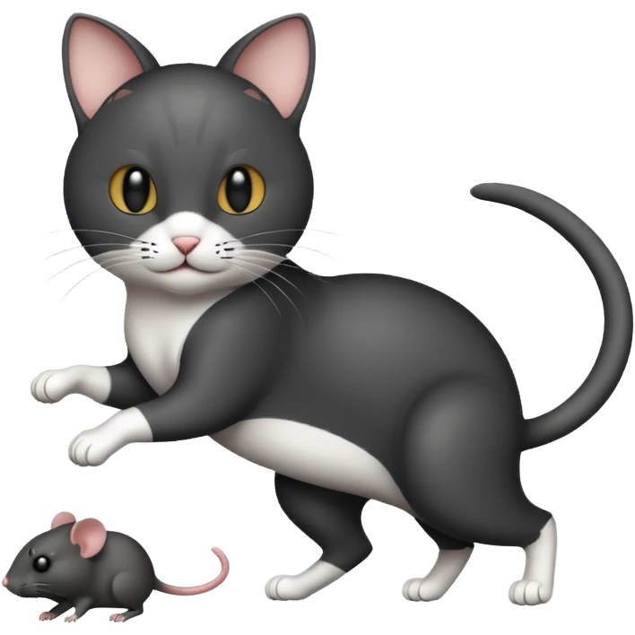 Cat into the mouse  emoji