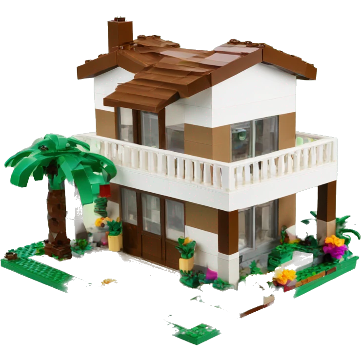 Coachella house Lego emoji