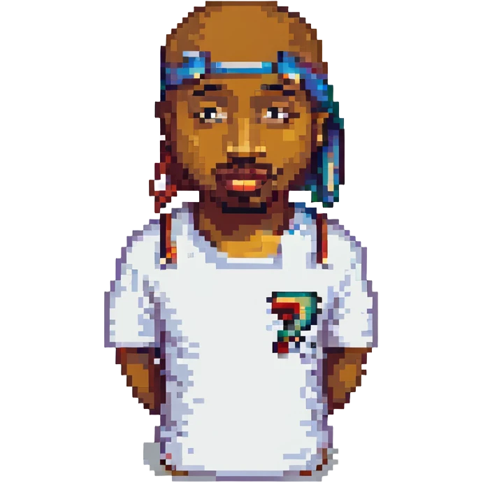 Репер 2Pac, no background emoji
