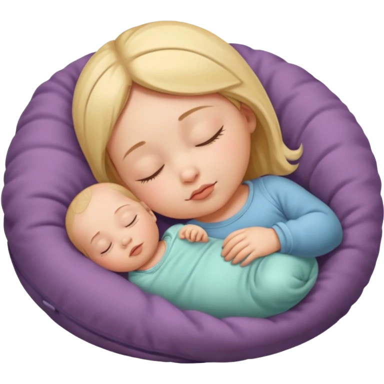 Sleeping baby girl emoji
