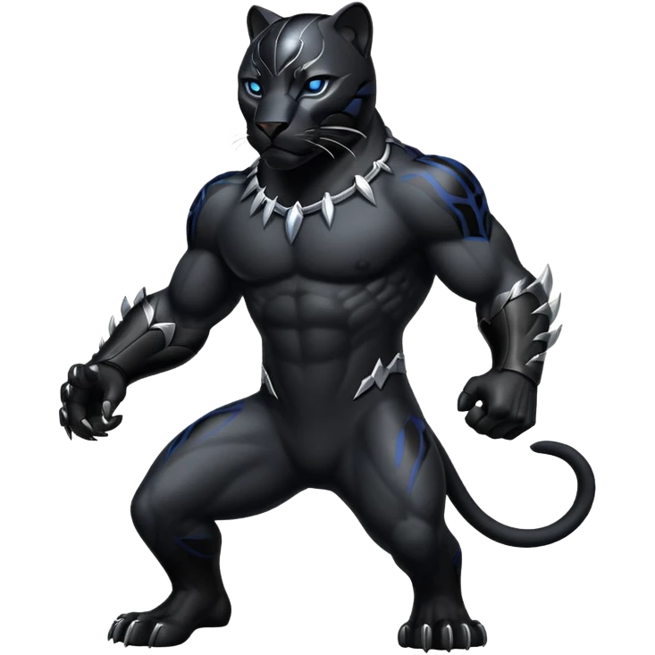 Black winged panter emoji