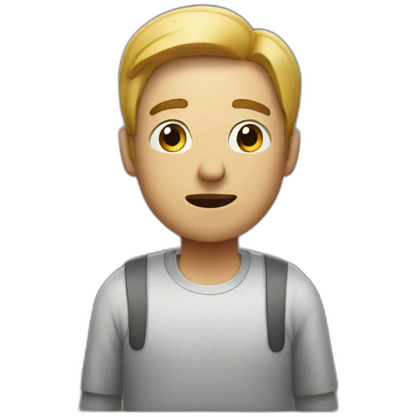 MAN TELLING WAIT emoji