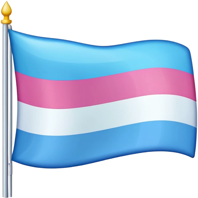 A trans flag with the banned emblem  emoji