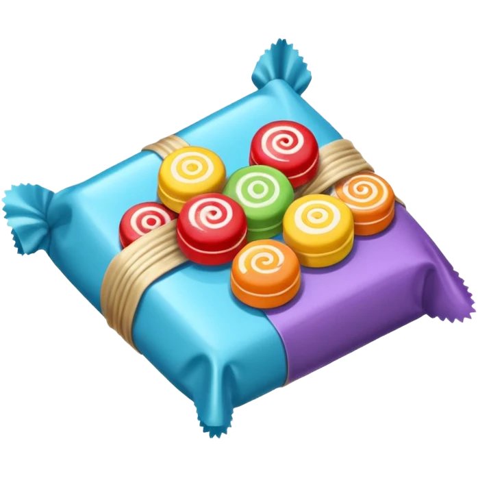 retro candy wrapped  individual  emoji