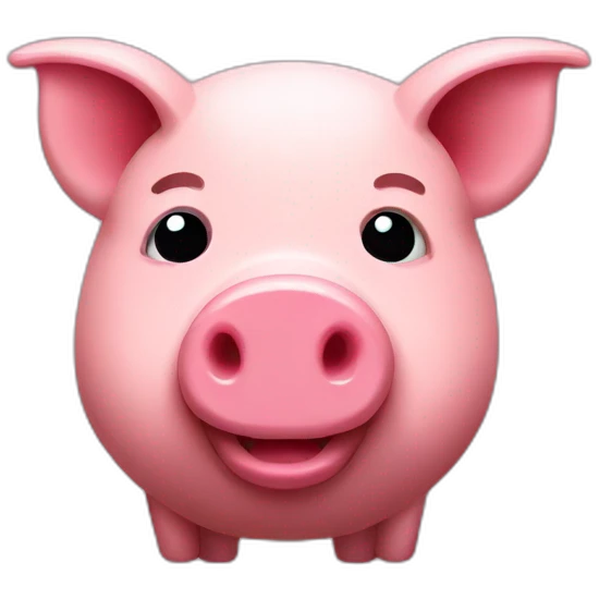 pixelated pig emoji
