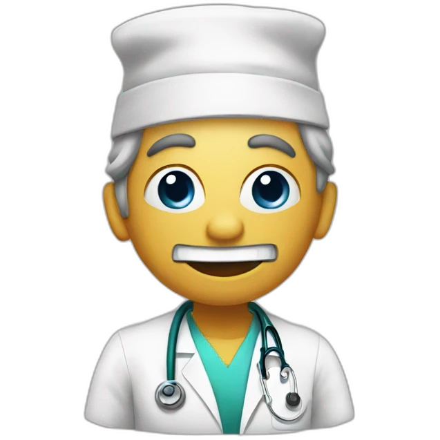 Hallowen doctor crazy emoji