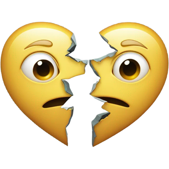 Broken heart emoji