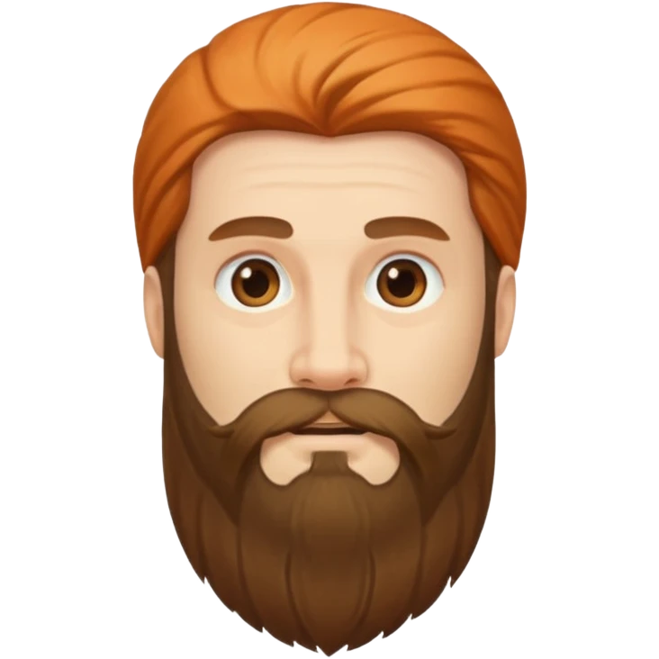 Long beard and hair man emoji