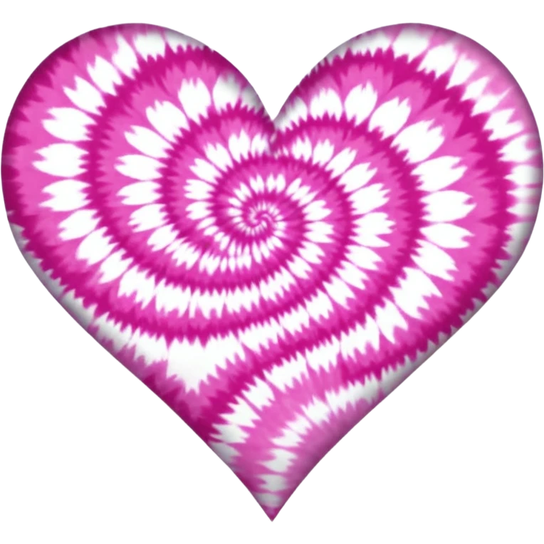 Pink tye die heart emoji