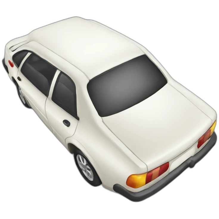 car with tail emoji