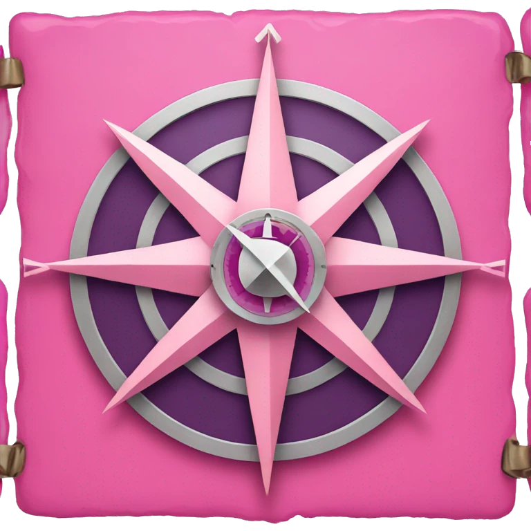 pink compass emoji