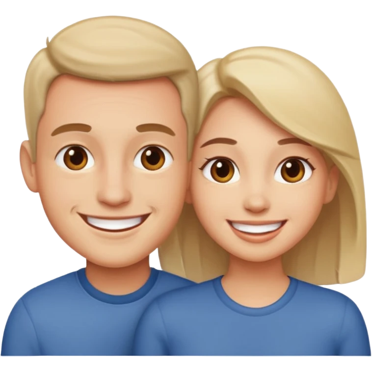 I want something between laughing and loving emoji