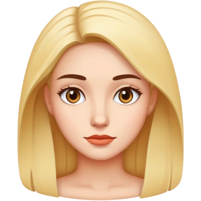 Woman with a blick emoji