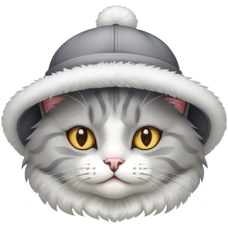 Cat wearing a hat emoji