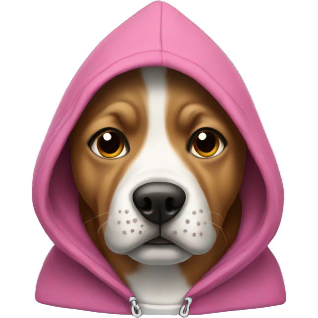 Dog with a hoodie emoji