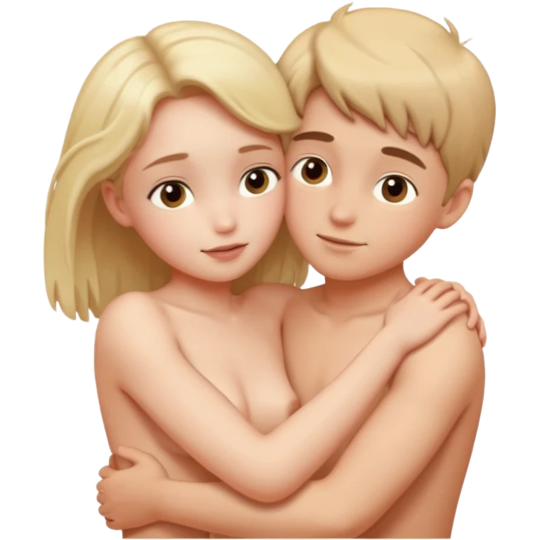 Intimate nude girl boy emoji