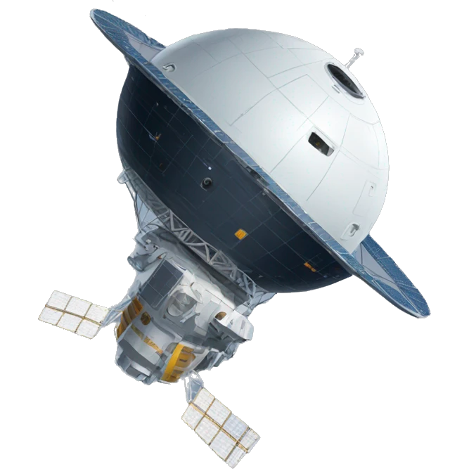 space satellite sad emotion emoji