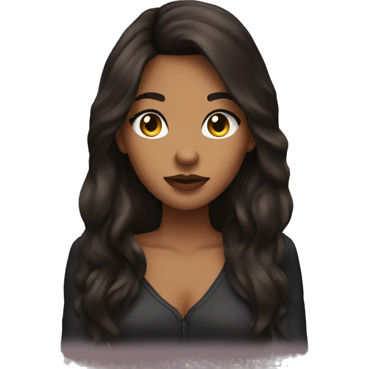 Brunette baddie emoji