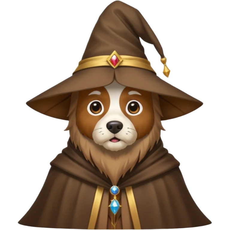 Dog wizard emoji