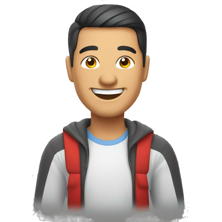 Smiling Kyrgyz man showing thumbs up  emoji