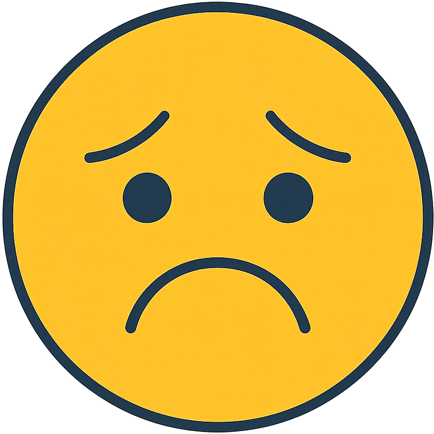sad face emoji