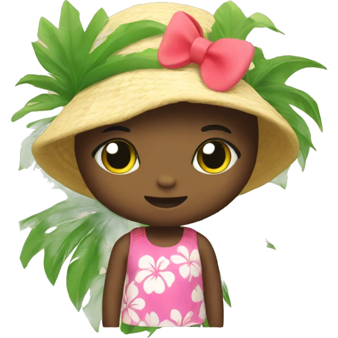 Tropical hello kitty  emoji