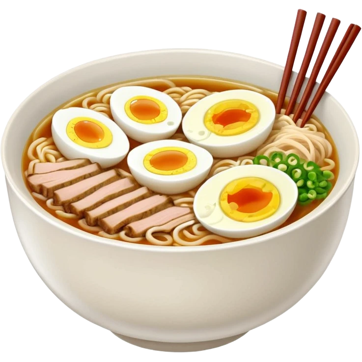 뚜껑이 열리고 안쪽의 라면이 보이게 emoji