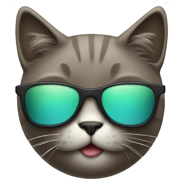 Cat with sunglasses emoji