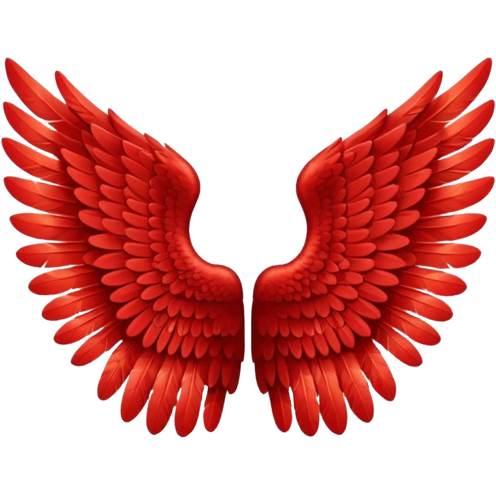 Red Angel Wings  emoji