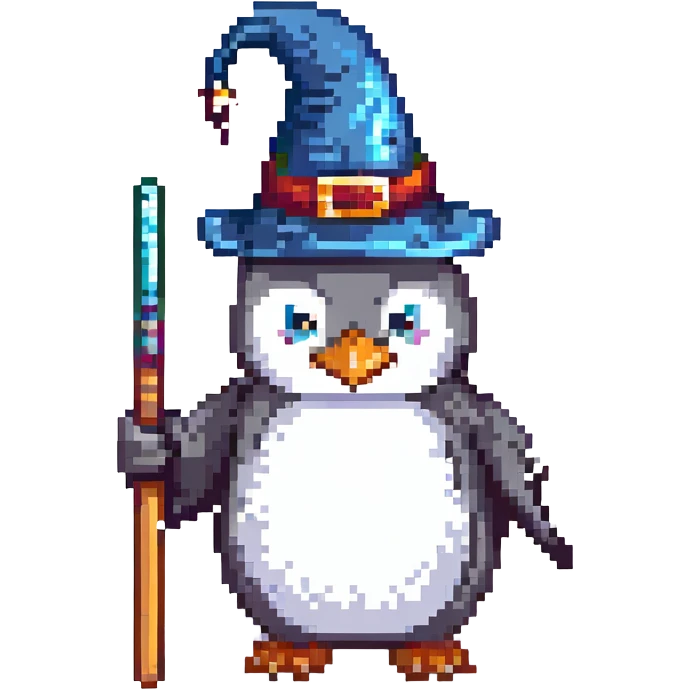 penguin wizard emoji