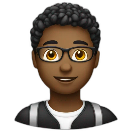 student black emoji