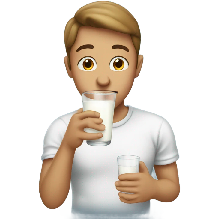 Person drinking milk emoji