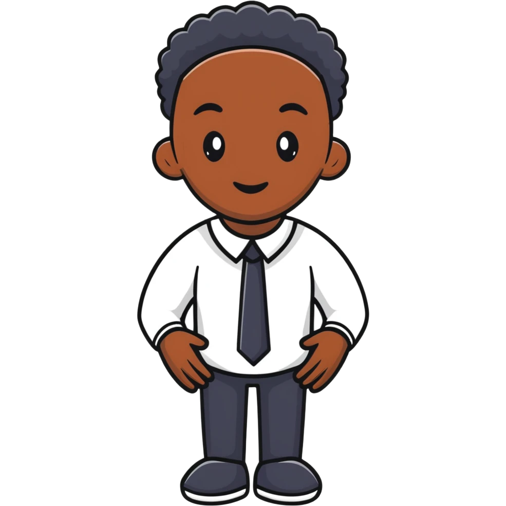 cartoonish black man emoji