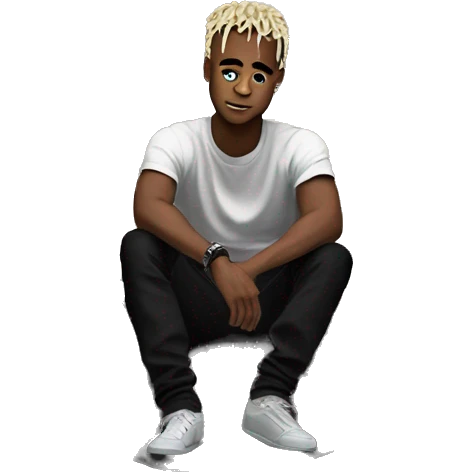 Xxxtentacion sitting on the moon emoji