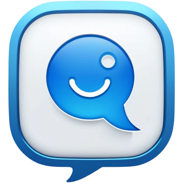 Instagram message bubble with AI assistant icon, social media DM helper emoji