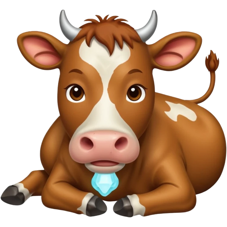 Коровка заболела ангиной emoji