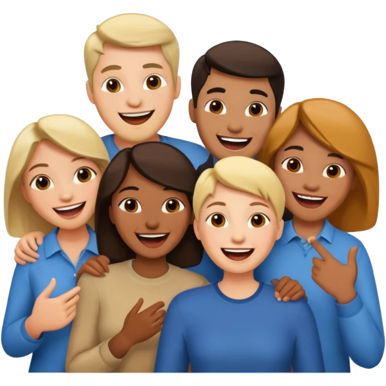 6 people two of them are women and of them are men  emoji