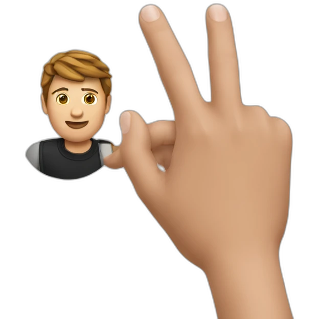 Elon must zeigt mit einem Finger auf mich emoji