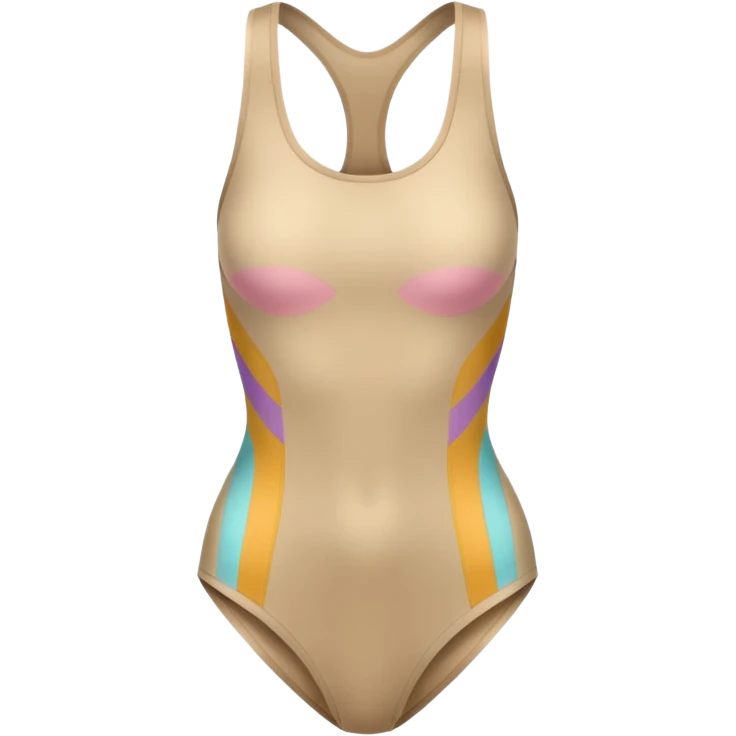 create an emoji, body suit in color beige, for women, no human emoji