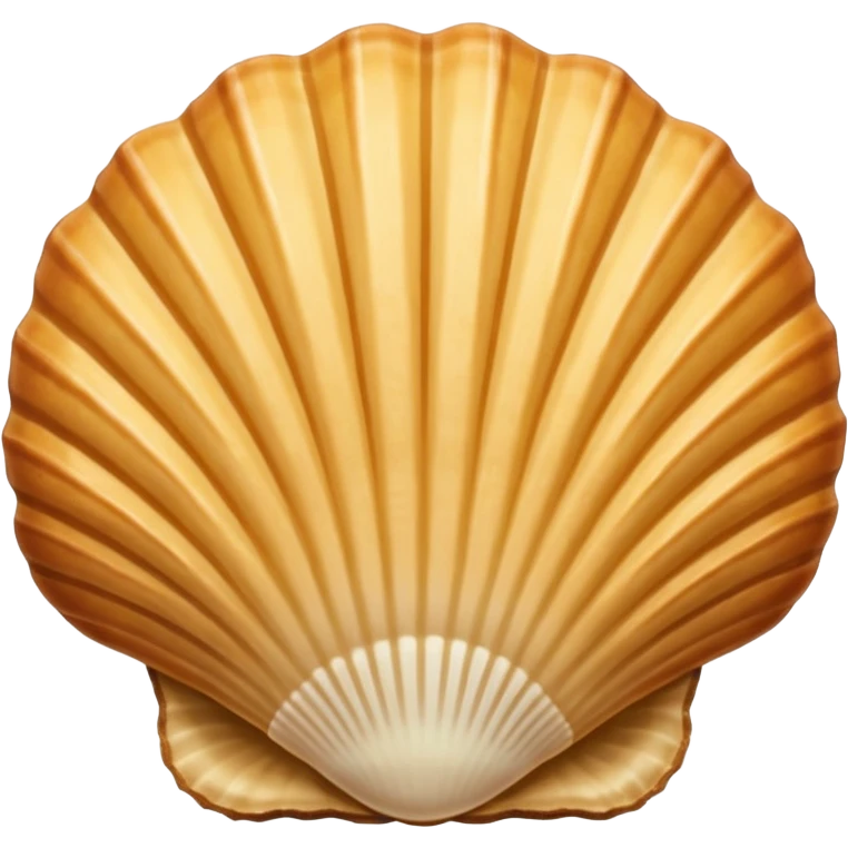 A madeleine pastry. Oval seashell shape with ONLY four to five vertical lines going in the same direction. Light golden brown. Scalloped edge. Cookie. Flat. Long. Oval shape. Lets scallops. Only four or five scalloped lines. Oblong shape. More length. emoji