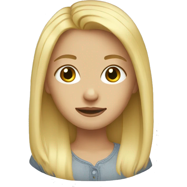 blonde girl emoji