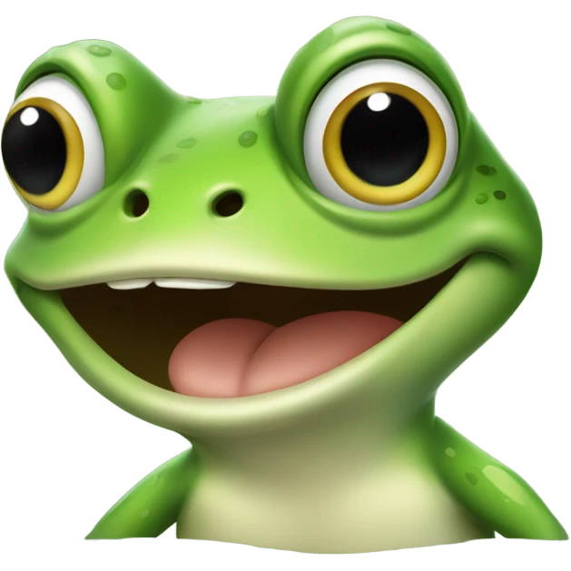 frog look up emoji