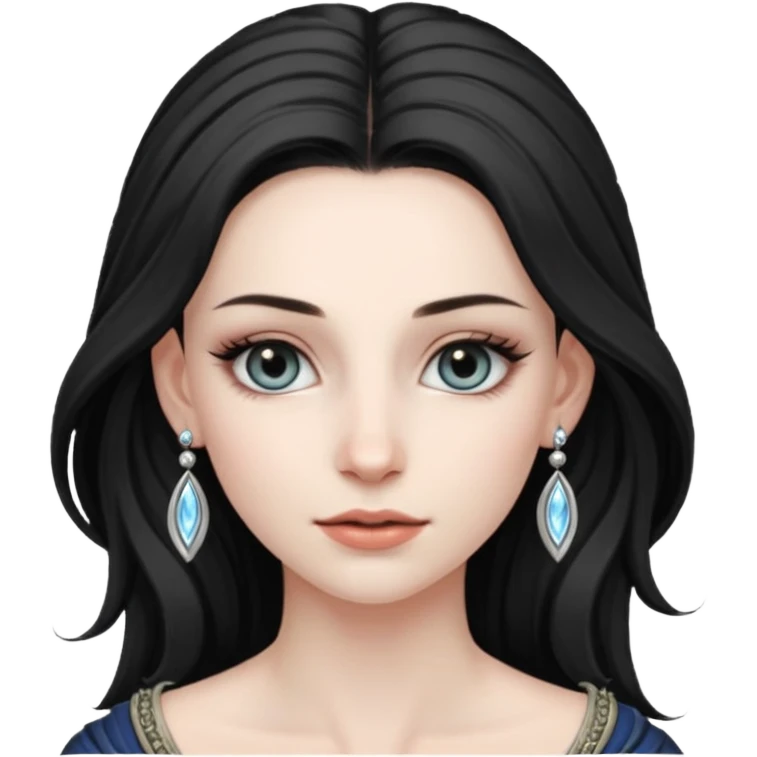 ESO female daeda, lashes and earrings emoji