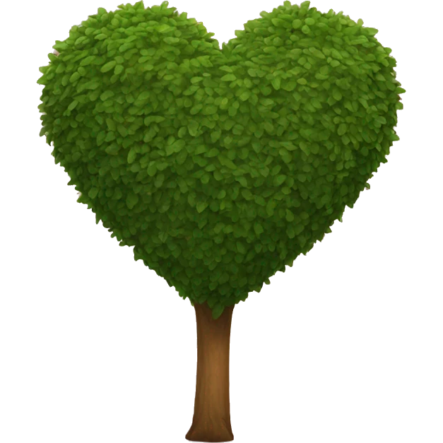 heart shape bush emoji