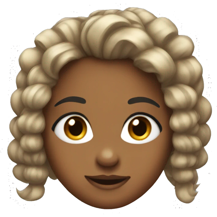 Cheerleader with bow in her hair emoji
